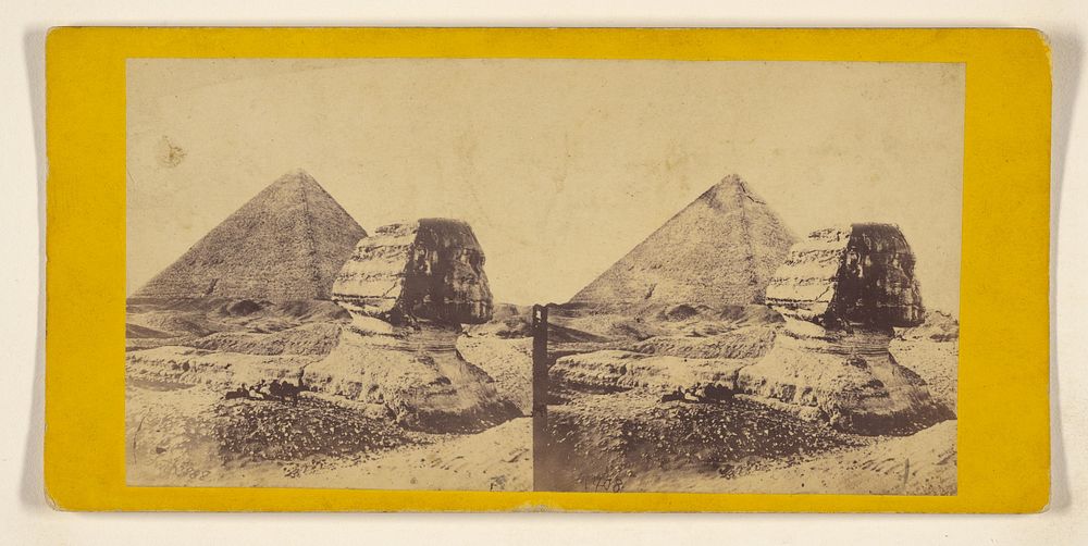 Pyramid and Sphynx. Francis Frith | Free Photo - rawpixel