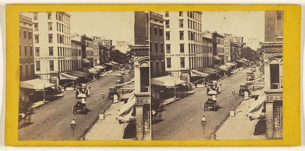 Looking up Broadway, from the corner of Astor Place. by Edward and Henry T Anthony and Co