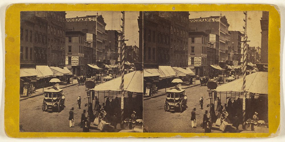 Looking up Broadway from the corner of Canal St. by Edward and Henry T Anthony and Co