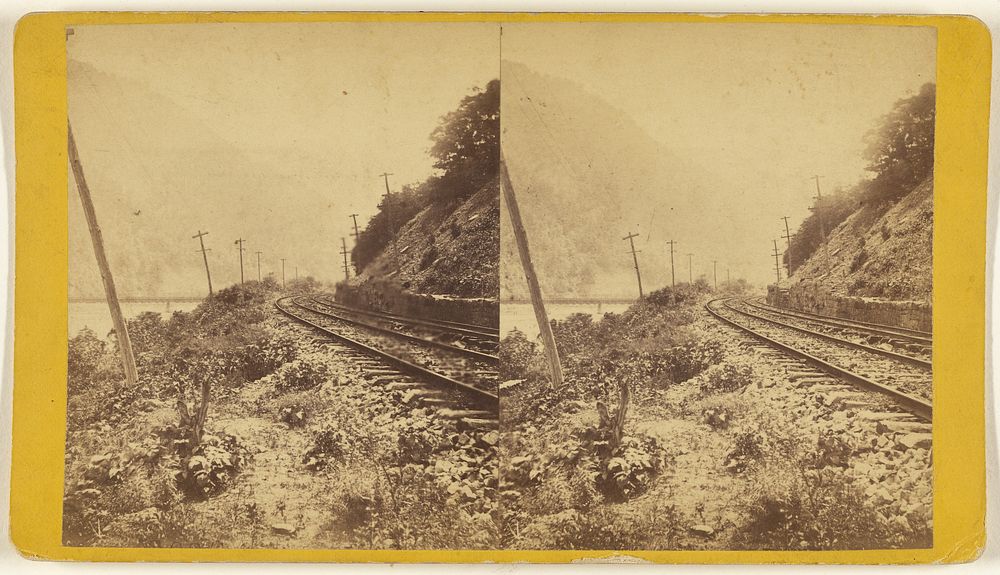 Entering Jacks Narrows and Jackstown Aqueduct, Penn. Cent. R.R. by Edward and Henry T Anthony and Co