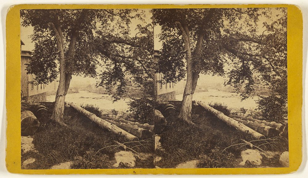 Looking East from North Mill Dam Falls, Little Falls, N.Y. by Edward and Henry T Anthony and Co