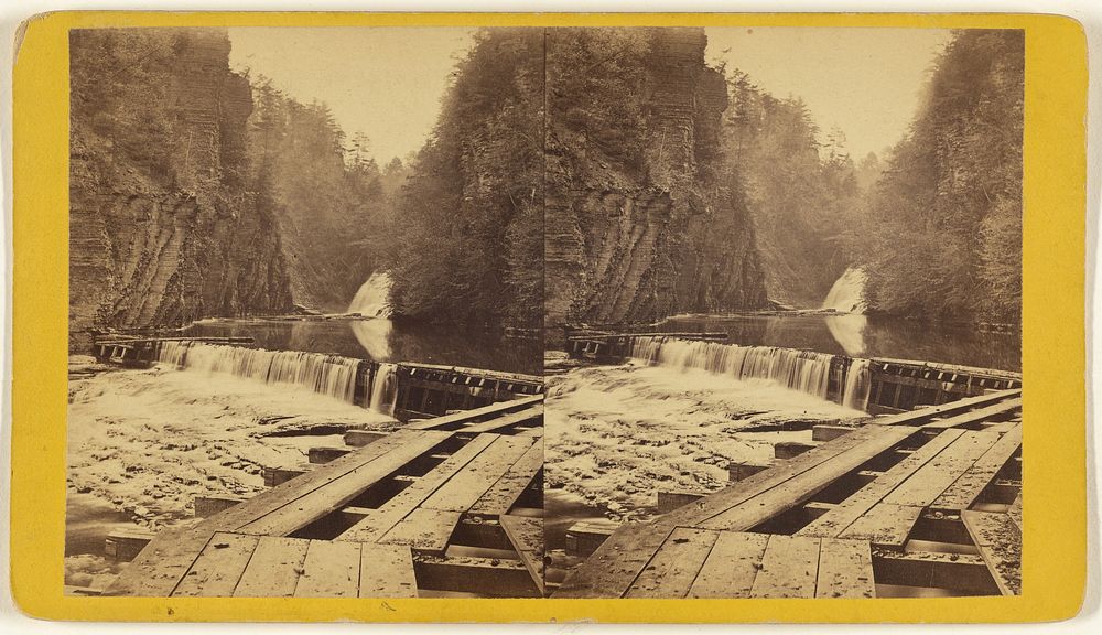 Dam and Second Fall, Fall Creek. by Edward and Henry T Anthony and Co