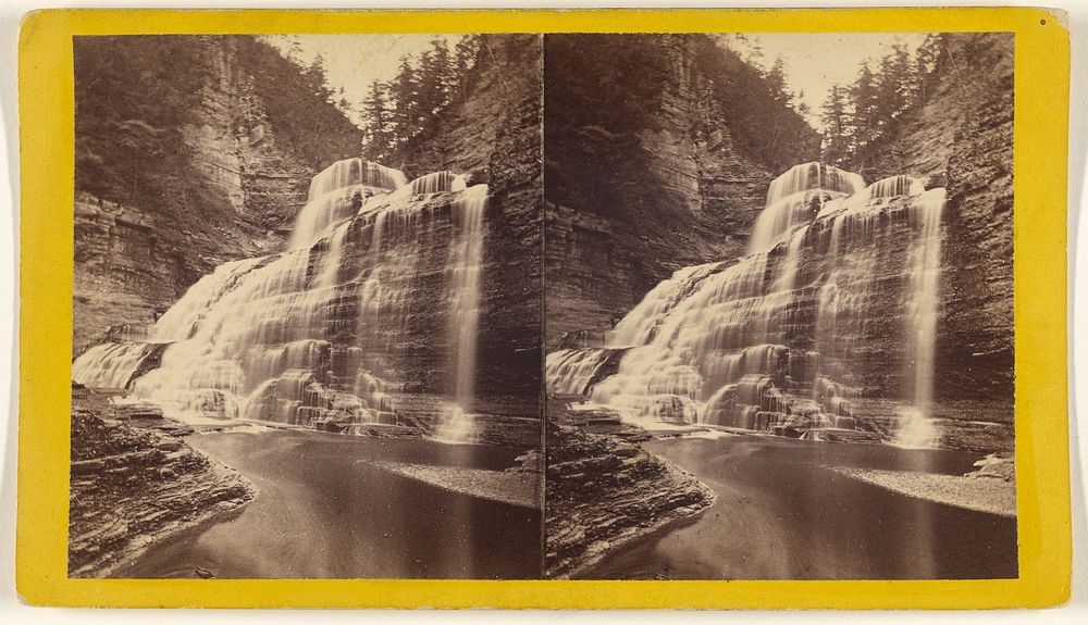 Lucifer Fall, 230 feet high, Enfield Ravine, Ithaca, N.Y. by Edward and Henry T Anthony and Co