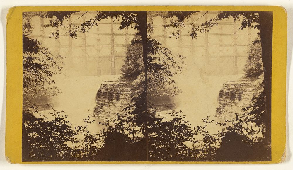 Horse Shoe Falls - 70 feet high - Genesee River, Portage, N.Y. by Edward and Henry T Anthony and Co