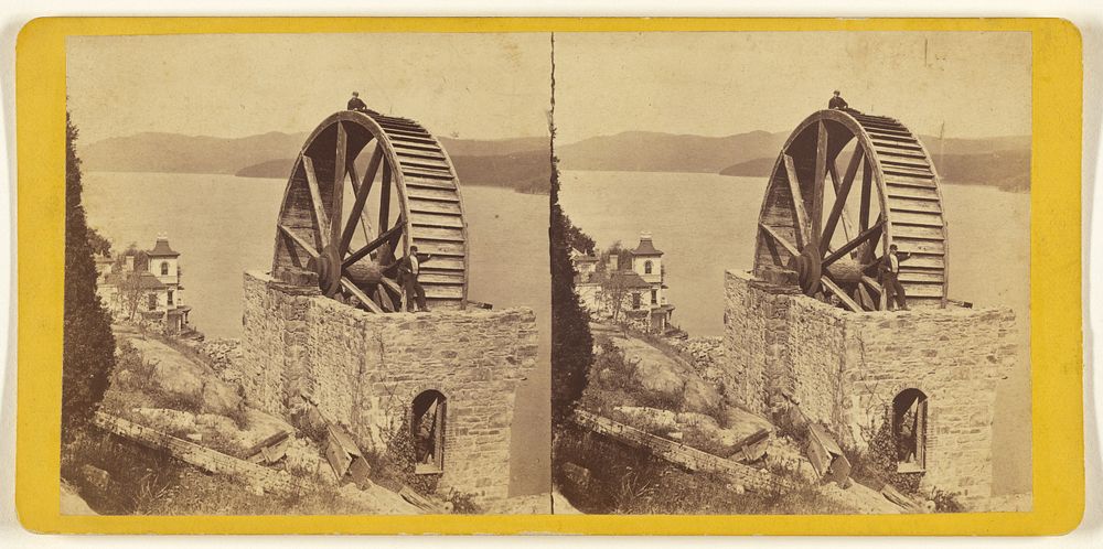 Ruins of Mill at Highland Falls. by Edward and Henry T Anthony and Co