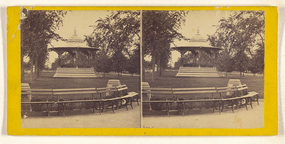 A Visit to the "Central Park" in the Summer of 1865. The Music Stand. by Thomas C Roche