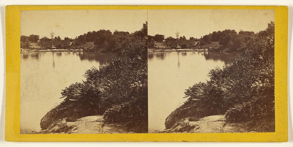 Central Park. (New York.) The Lake and Boats. by Edward and Henry T Anthony and Co