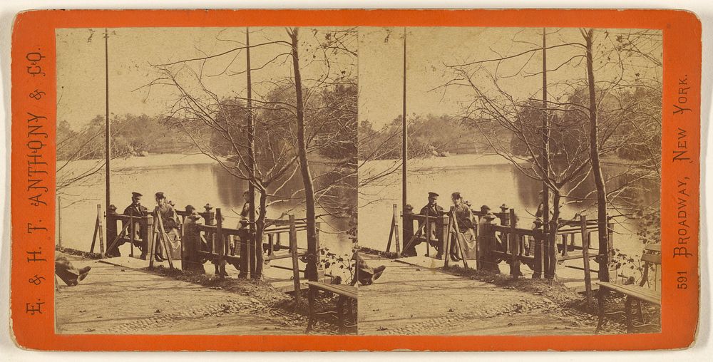 Central Park. (New York.) The Lake, and Boats. by Edward and Henry T Anthony and Co