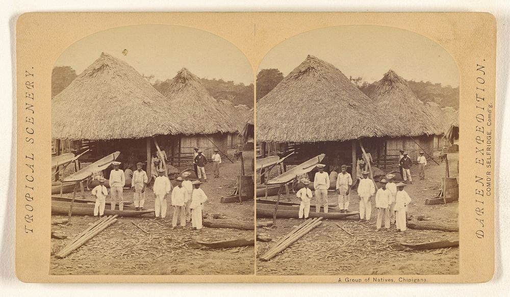 A Group of Natives, Chipigana. by Timothy H O Sullivan
