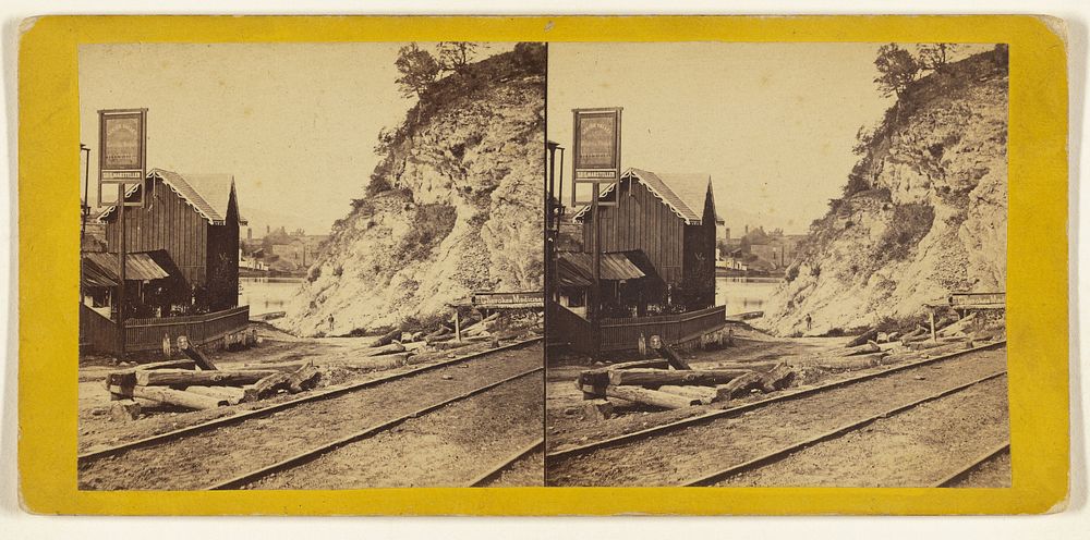 Delaware Water Gap. View on the Weston and Lehigh Rail Road. by Edward and Henry T Anthony and Co