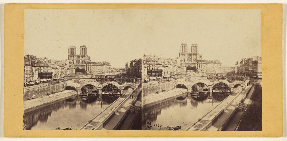 Pont St. Michel et Notre-Dame. by Edward and Henry T Anthony and Co