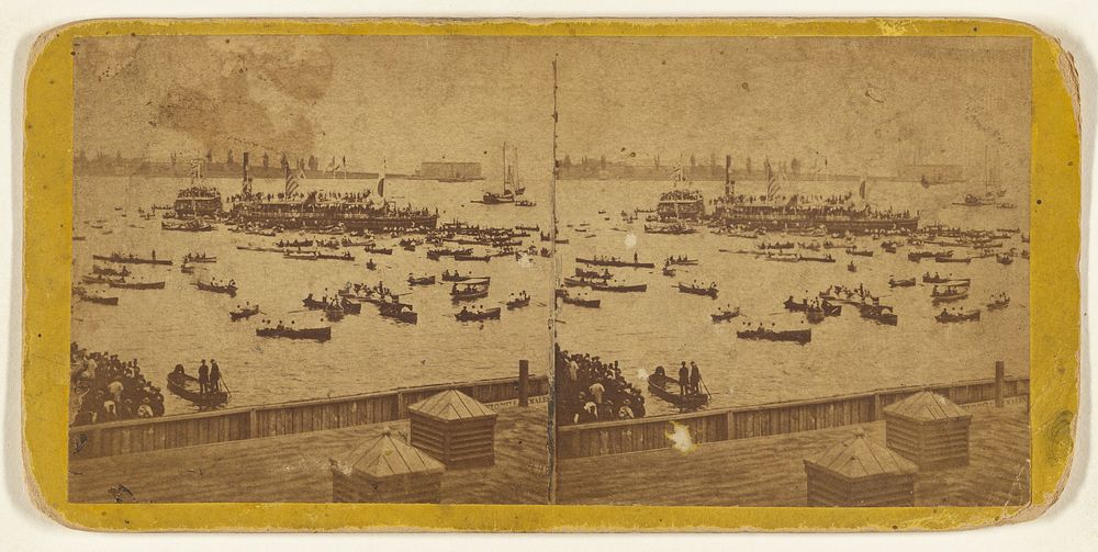 Fourth of July in and about New-York. Scene On The Bay During The Regatta. by Edward and Henry T Anthony and Co