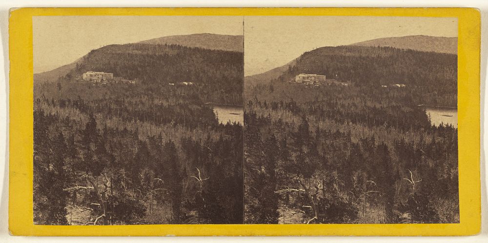 The Glens of the Catskills. Catskill Mountain House from North Mountain. by Edward and Henry T Anthony and Co