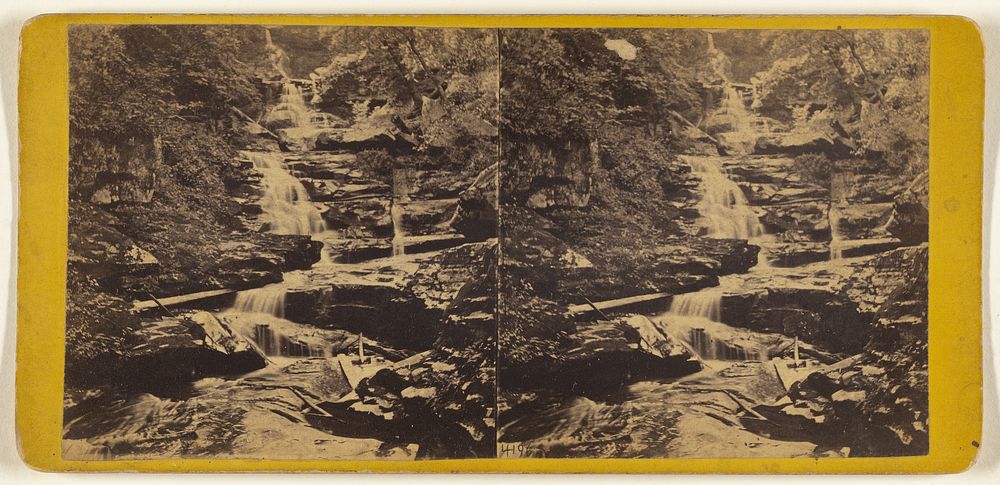 The Glens of the Catskills. The Five Cascades Below Haines Fall. by Edward and Henry T Anthony and Co