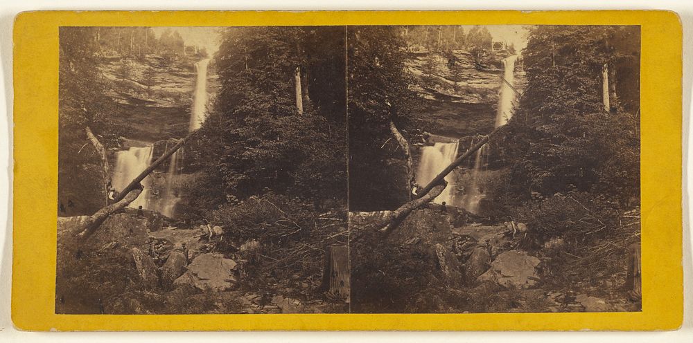 The Glens of the Catskills. Kauterskill Falls, from below the Second Fall. by Edward and Henry T Anthony and Co
