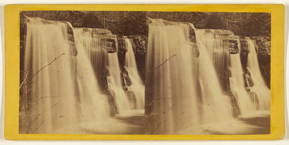 The Glens of the Catskills. The Bastion Fall, Kauterskill Glen. by Edward and Henry T Anthony and Co