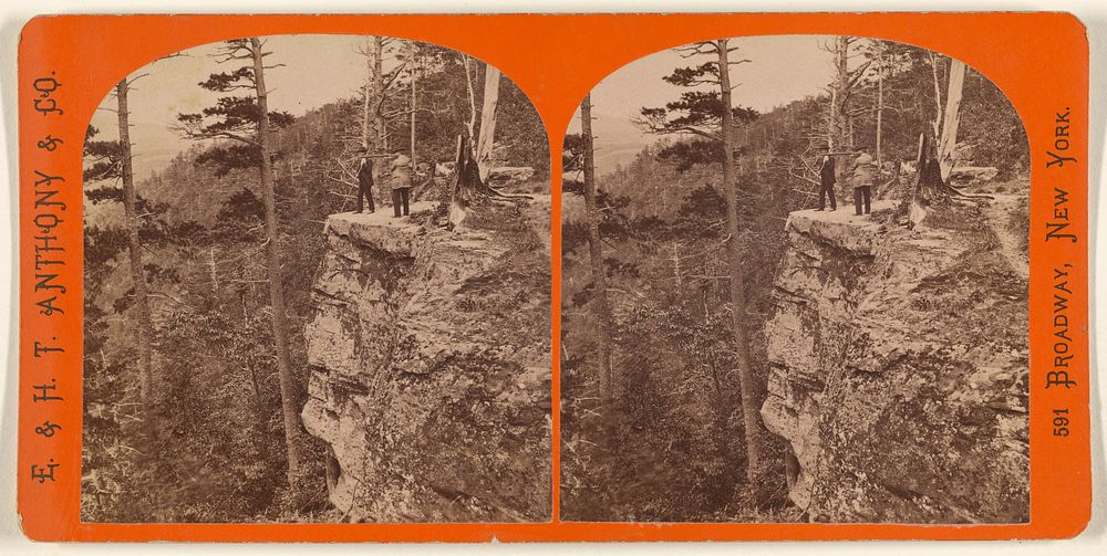 The Glens of the Catskills. Sunset Rock from the Bluff. by Edward and Henry T Anthony and Co