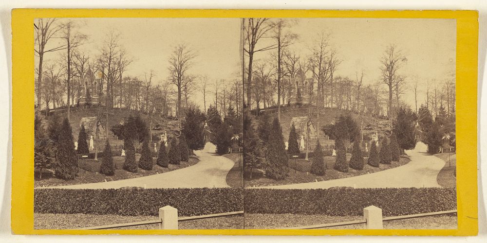 Greenwood Cemetery. From Vine Dell, Looking Towards Ocean Hill. by Edward and Henry T Anthony and Co