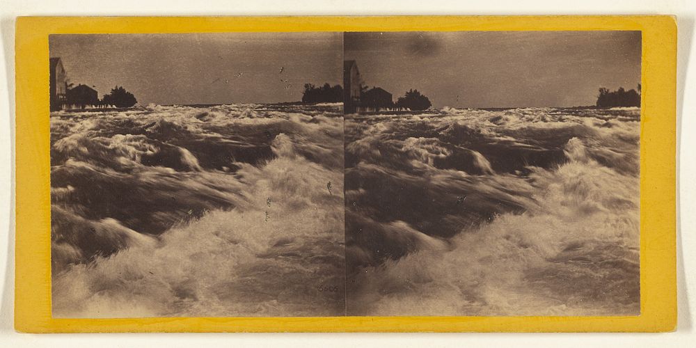 View of the Rapids, looking toward the Three Sisters. by Edward and Henry T Anthony and Co