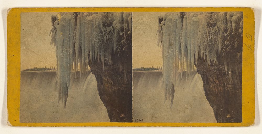 Table Rock and Horse Shoe Fall from Below. by Edward and Henry T Anthony and Co