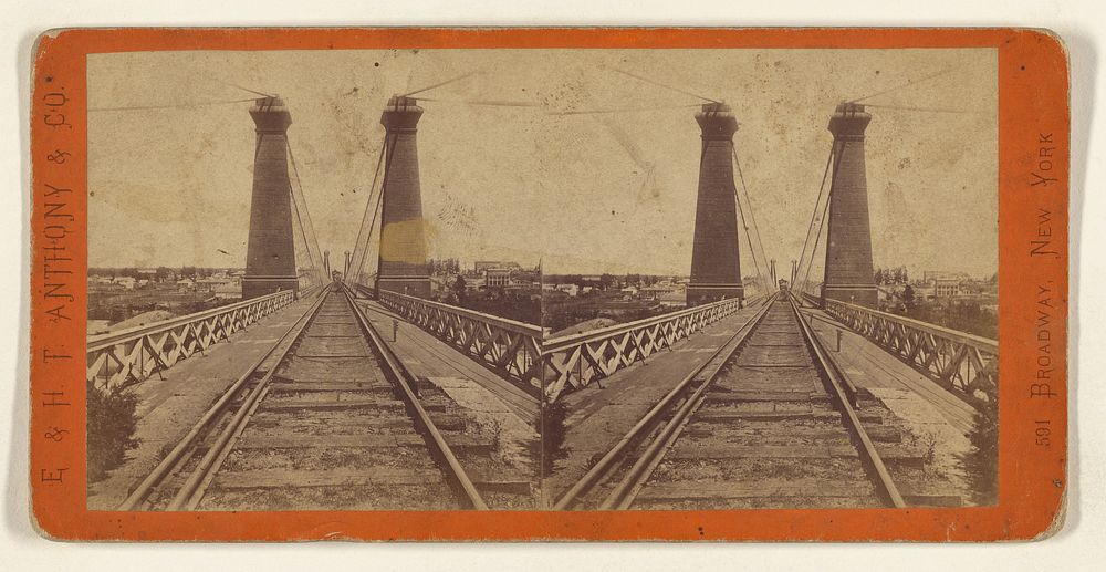 The Suspension Bridge. by Edward and Henry T Anthony and Co