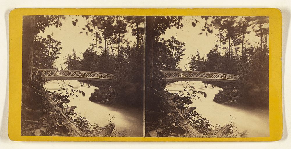 Bridge from Goat Island to First Sister Island. by Edward and Henry T Anthony and Co
