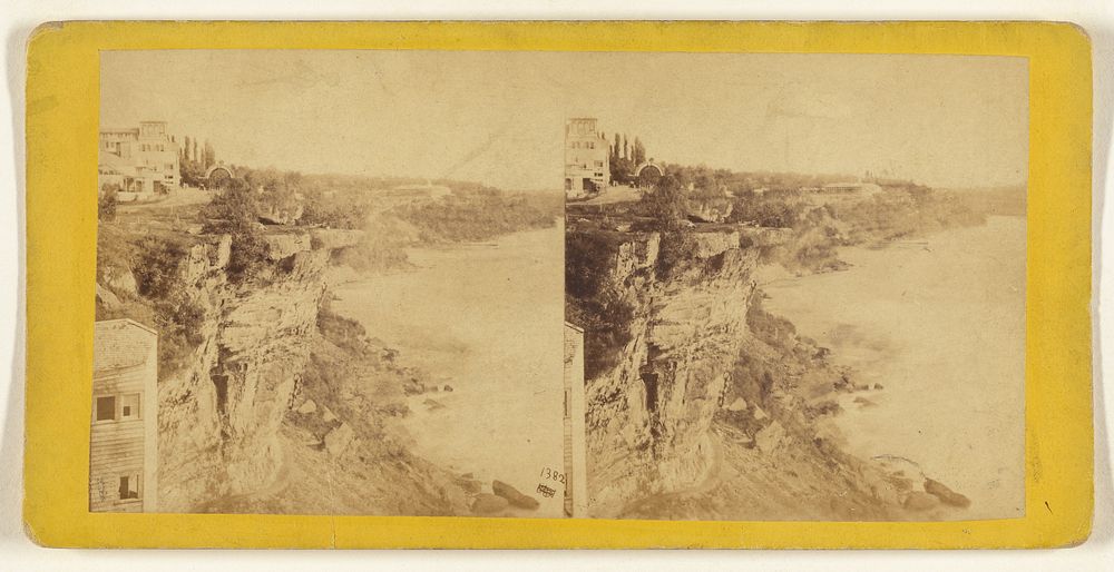 Table Rock from Horse Shoe Fall. Clifton House in the distance. by Edward and Henry T Anthony and Co