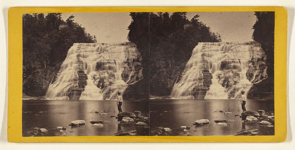 Ithaca Fall - 160 feet high and 150 feet broad - Fall Creek. [Ithaca, N.Y.] by Edward and Henry T Anthony and Co