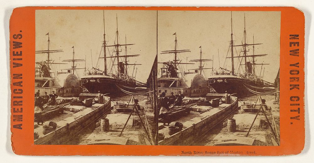 North River Scene foot of Morton Street. by Edward and Henry T Anthony and Co
