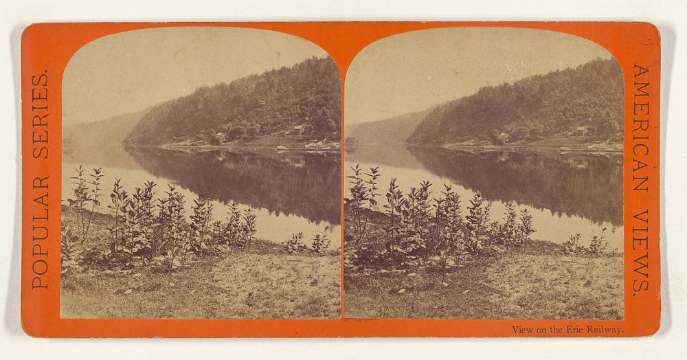 Reflections on the Delaware at Lackawaxen. [Erie Railway] by Edward and Henry T Anthony and Co