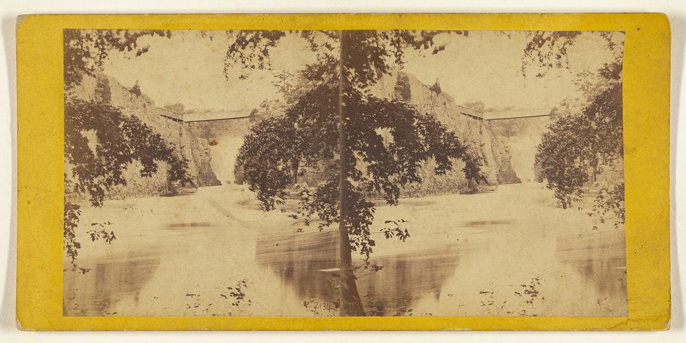 Passaic Falls, N.J. The Falls, from the Basin or Whirpool. by Edward and Henry T Anthony and Co