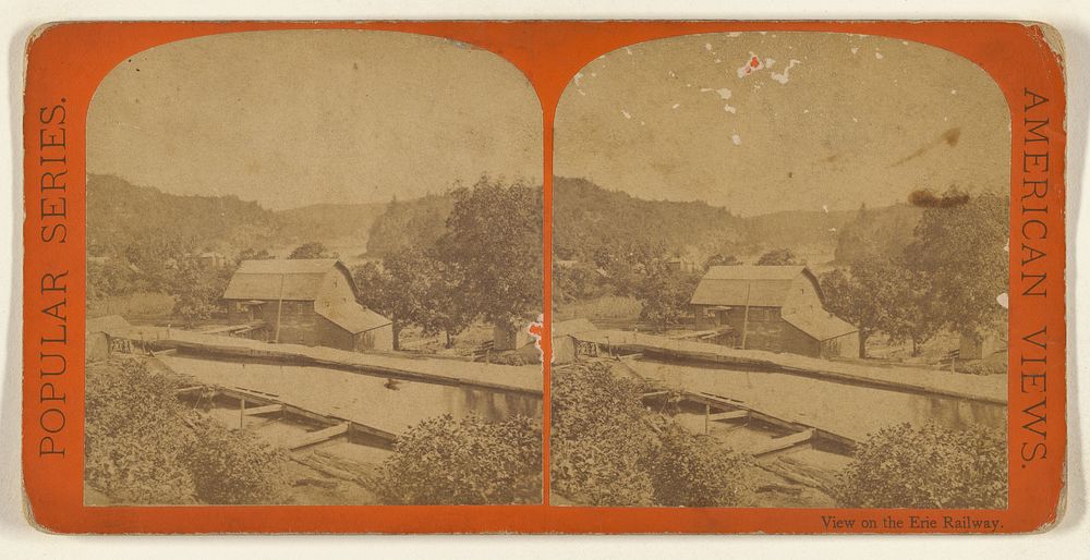 Looking East from Barryville. [Erie Railway] by Edward and Henry T Anthony and Co