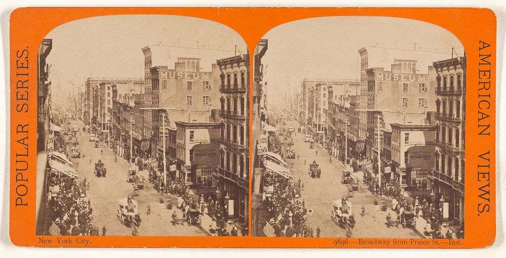 New York City. Broadway from Prince St. - Inst.