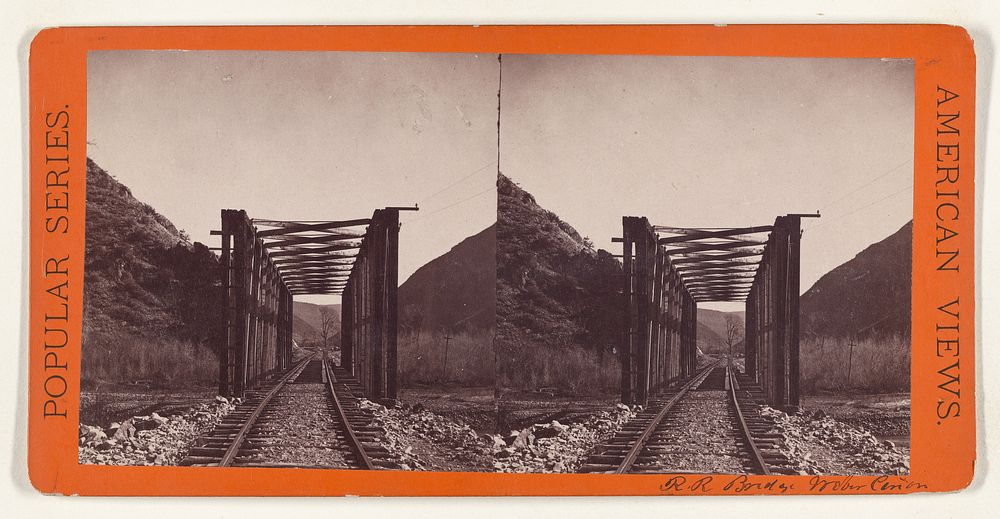 R.R. Bridge - Weber Canon. [Pacific R.R.] by Edward and Henry T Anthony and Co