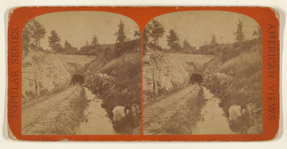 West End of Shawangunk Tunnel. [New York and Oswego Midland Railroad.] by Edward and Henry T Anthony and Co