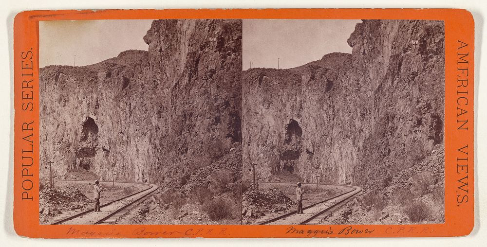 Maggies Bower and Palisade Bluff. Central Pacific Rail Road. by Edward and Henry T Anthony and Co