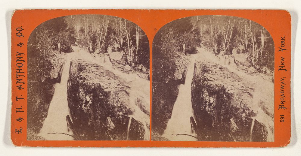 Flume Cascade - White Mountain Notch. [White Mountains] by Edward and Henry T Anthony and Co