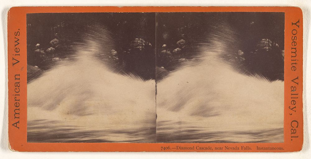 Diamond Cascade, near Nevada Falls. [Yosemite] by Edward and Henry T Anthony and Co