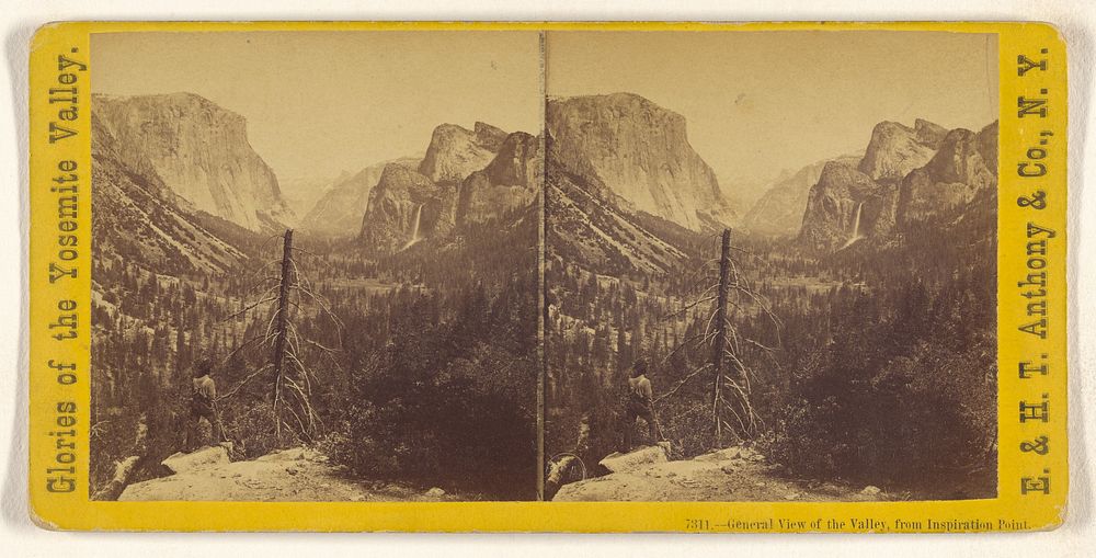 General View of the Valley, from Inspiration Point. [Yosemite] by Edward and Henry T Anthony and Co