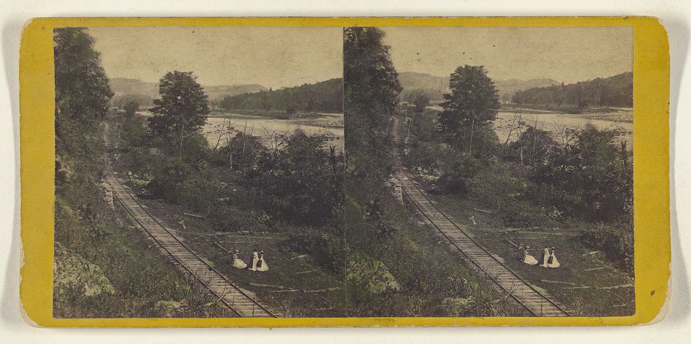 Delaware Water Gap. View from near the Kittating House, looking North. by Edward and Henry T Anthony and Co