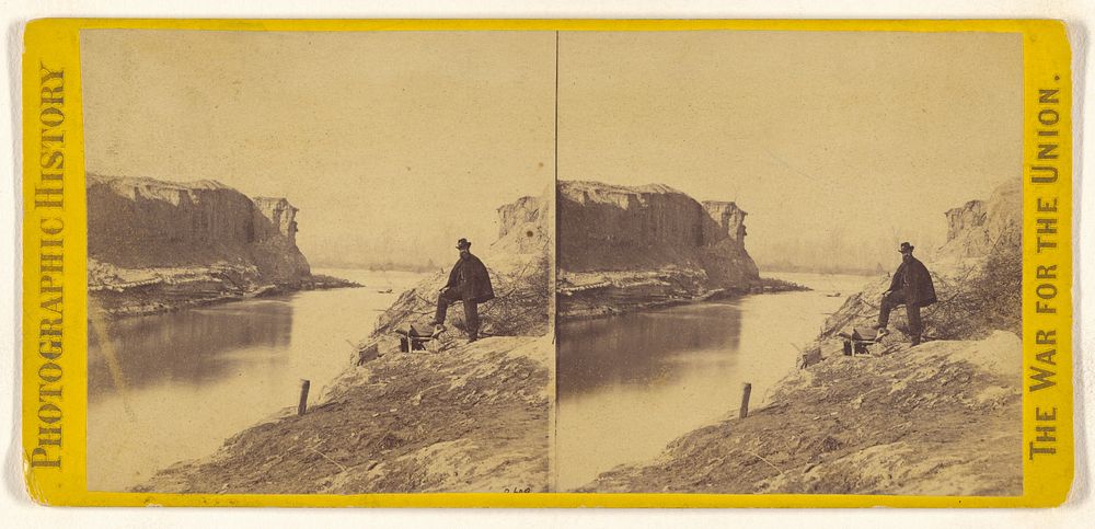 Dutch Gap Canal. Taken after the bank was blown out. Prof. Maillefert in foreg'd. [On James River...attempt to capture…