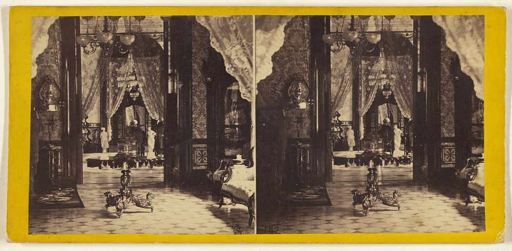 Interior View. Palace of the Conde de Santovenia. The Countess' Boudoir. by George N Barnard, Edward and Henry T Anthony and…