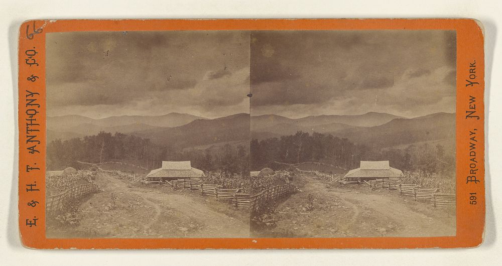 Scenery of North Carolina. View from the top of Hickory Nut Mountain, the Swananoah Valley in the distance. by Edward and…