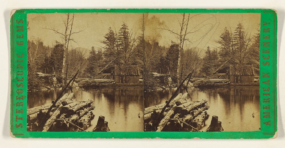 The Mill Pond, near the Laurel House - Round Top in the distance - Catskill Mts. by Edward and Henry T Anthony and Co