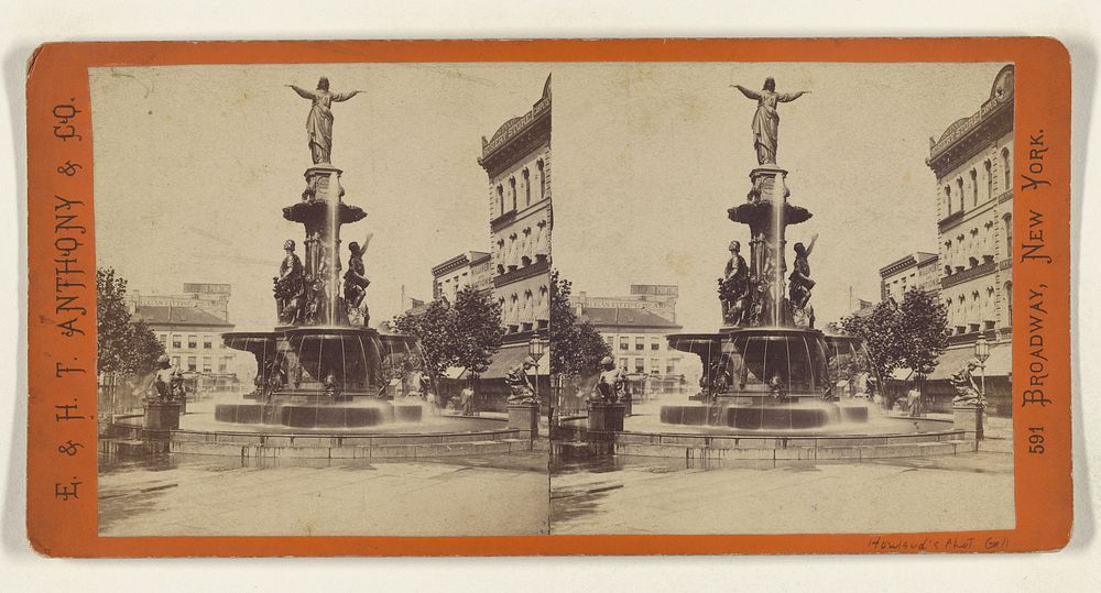 The Tyler Davidson Fountain. (General View, Front). [Cincinnati, Ohio] by Edward and Henry T Anthony and Co