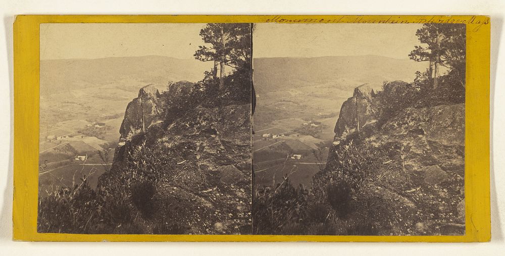 The Valley of the Housatonic. In the Summit of Monument Mountain, Stockbridge, (Mass.) by Edward and Henry T Anthony and Co