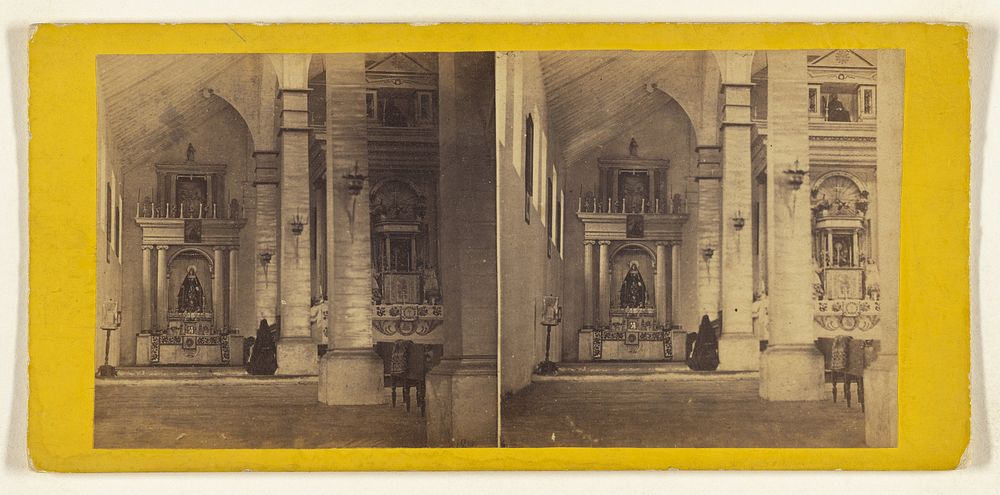 View in the Church at "El Guarzo." ["New Granada," South America.] by Edward and Henry T Anthony and Co