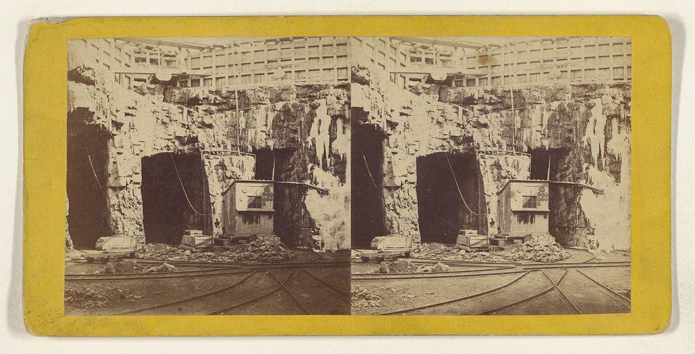 Government Excavations under the East River at Hallets Point, for removal of rocks and enlargement of the channel. [New…