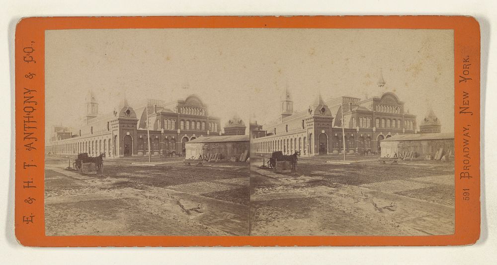 Manhattan Market, Foot of West 34th Street. [New York City] by Edward and Henry T Anthony and Co