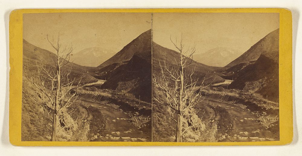Looking East on Weber River, from Devils Gate. Union Pacific Rail Road. by Edward and Henry T Anthony and Co
